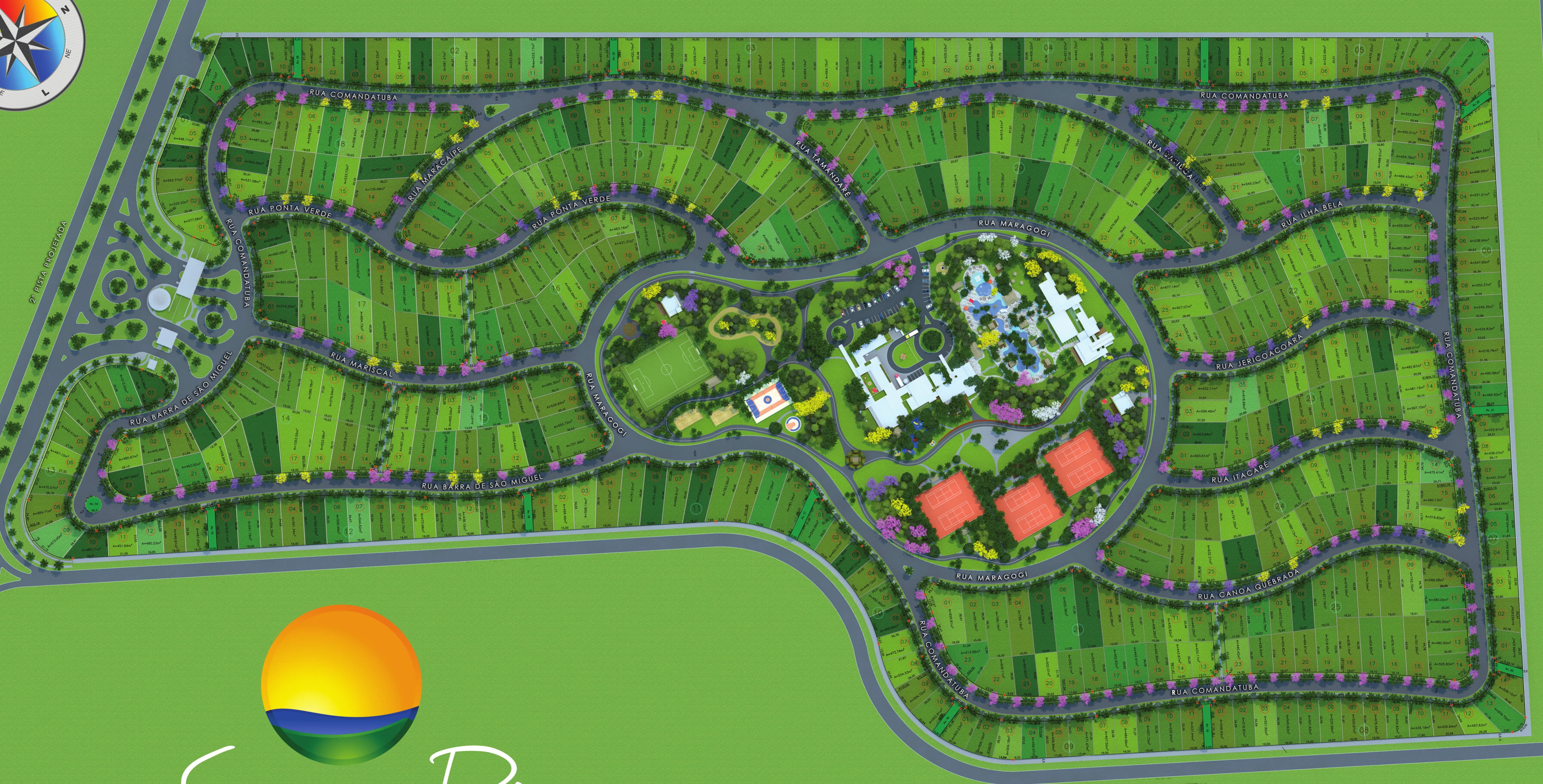 Mapa do loteamento Carpe Diem Resort Residencial